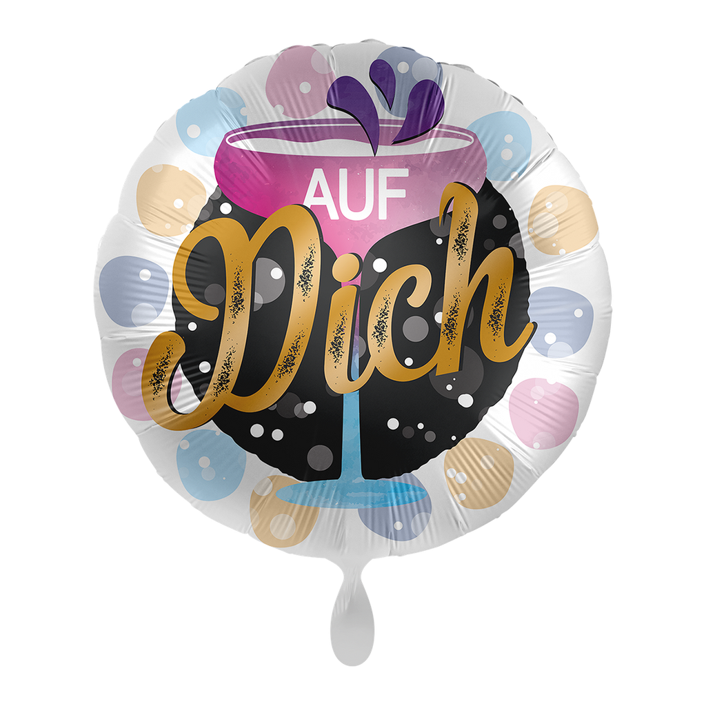 Auf Dich - Glückwunsch Congratulation Ballon Folienballon 43cm