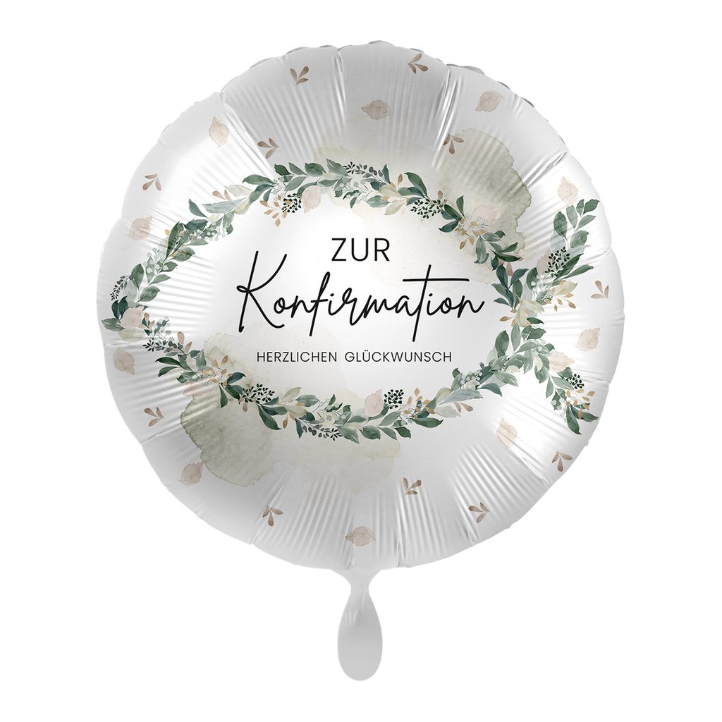 Konfirmation Natur - Natural Confirmation Wishes Konfirmationsballon Ballon Folienballon 43cm