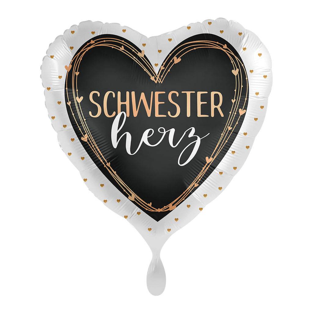 Schwesterherz Glückwunsch Ballon Folienballon 43cm