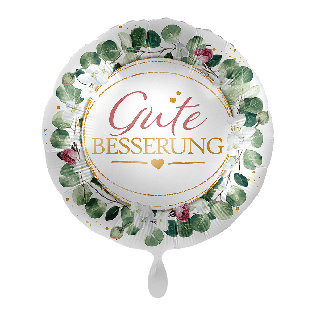 Gute Besserung - Get Well Greenery Ballon Folienballon 43cm