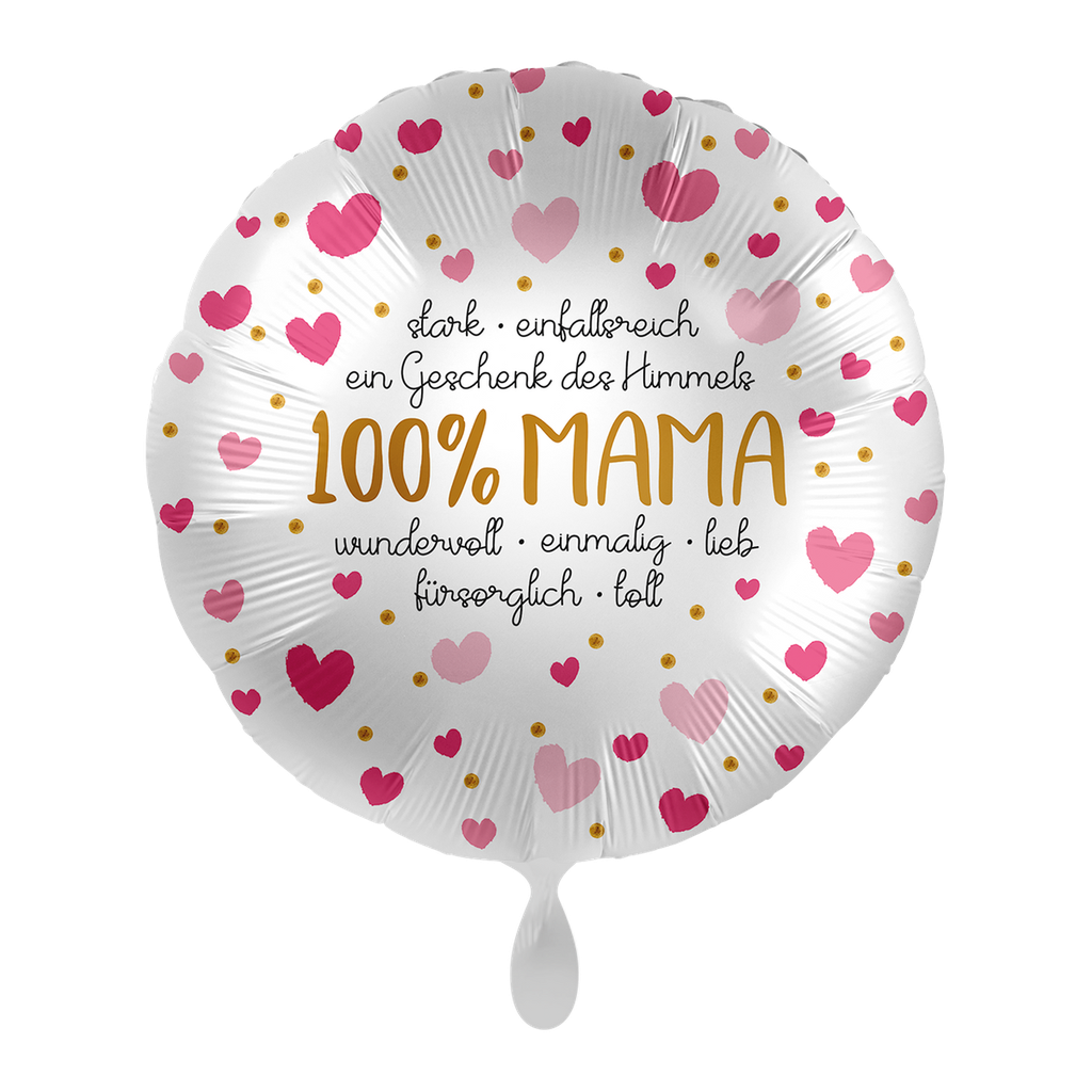 100% Mama - Wonderful Mom Ballon Folienballon 43cm