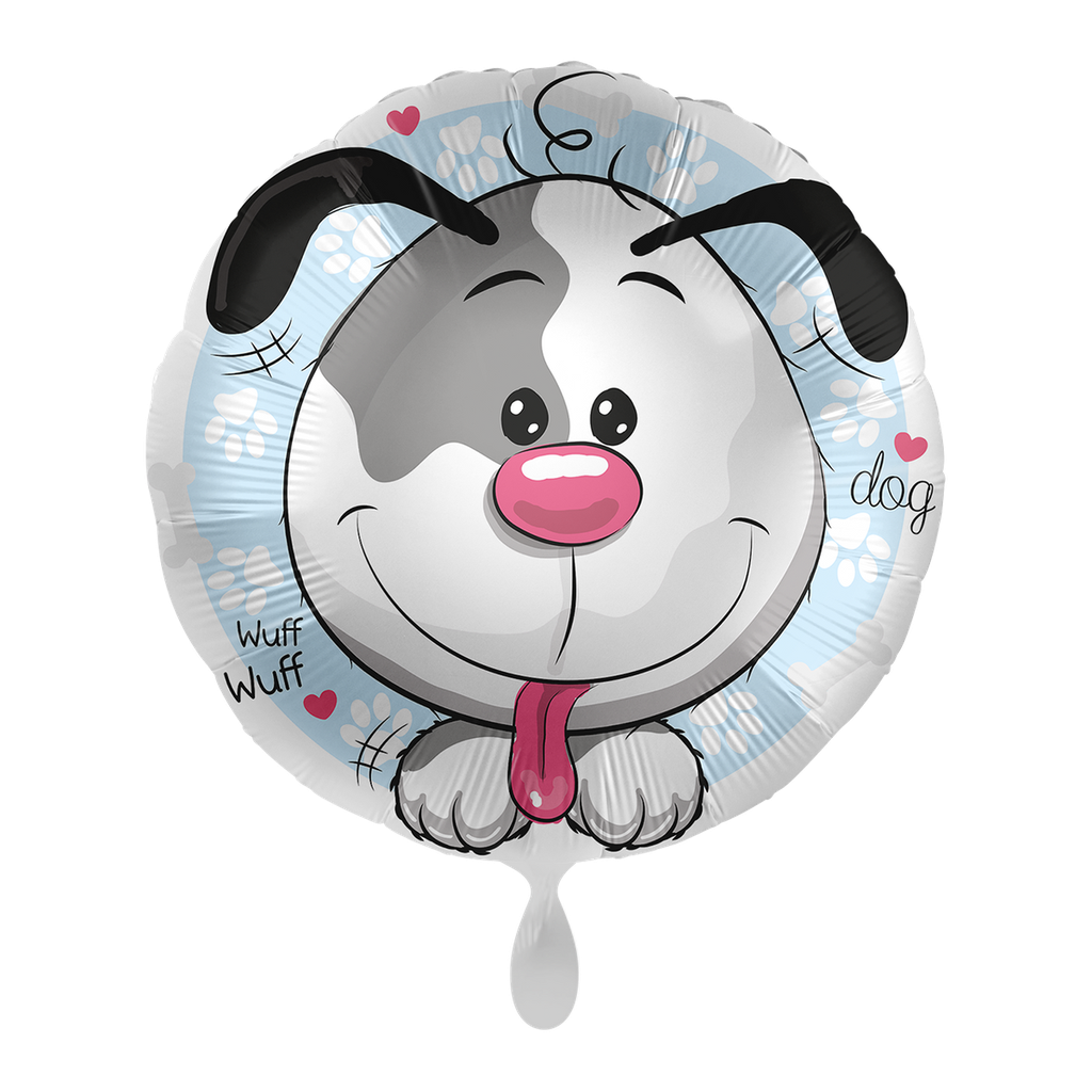 Freundlicher Hund Ballon - Jolly Dog Folienballon 43cm
