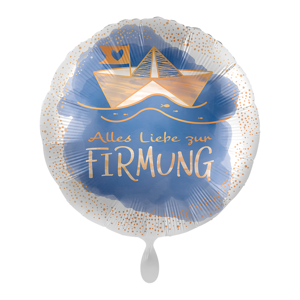 Zur Firmung Segelschiff - Ballon Folienballon 43cm
