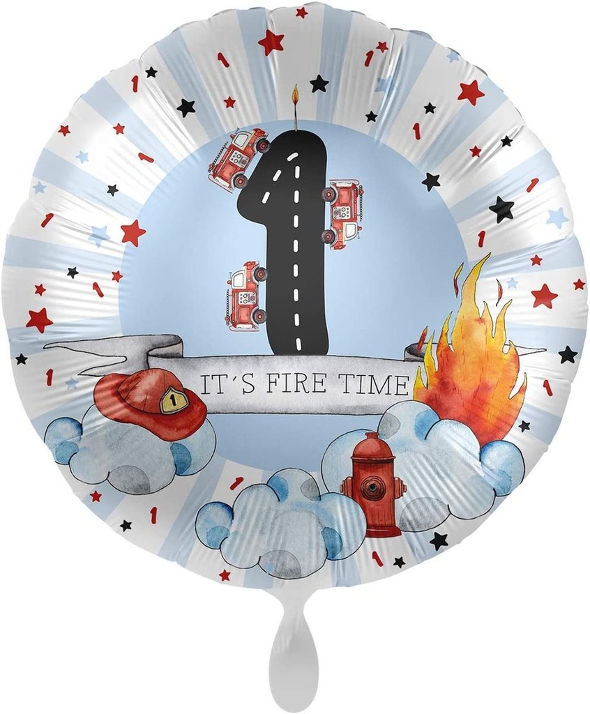 Feuerwehr Geburtstag - Birthday Fire Engine Ballon Folienballon  XXL Ballon Folienballon 71cm