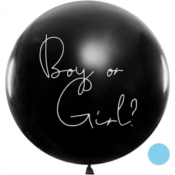Boy or Girl - Blau - Gender Riesenballon - Ballon Ø 100cm
