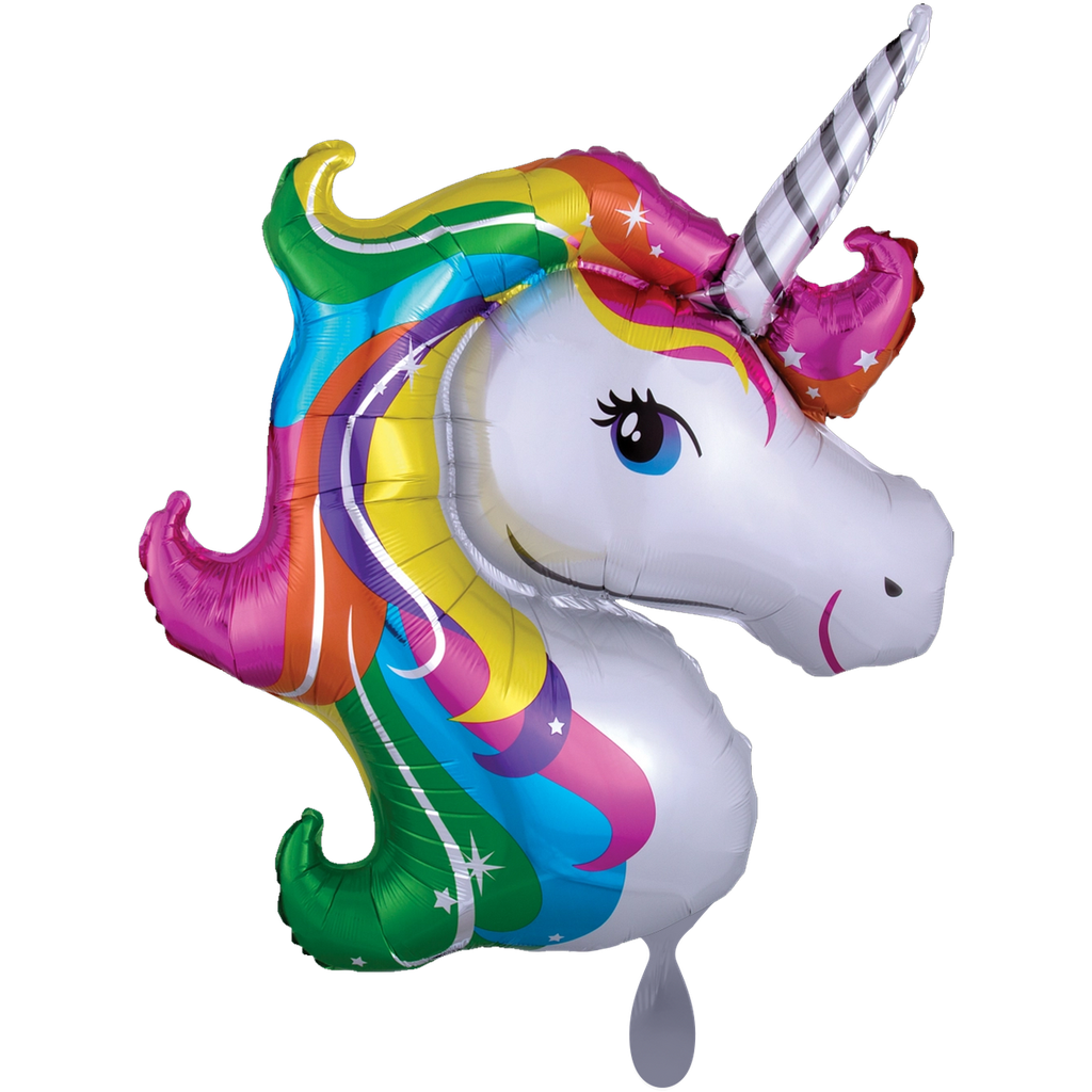Magisches Einhorn Ballon - Magical Unicorn XXL Folienballon 83x73cm