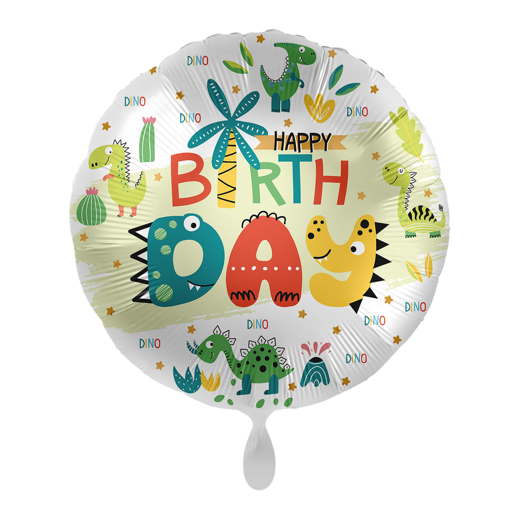 Geburtstag Dinosaurier - Dinoland Birthday Ballon Folienballon 43cm