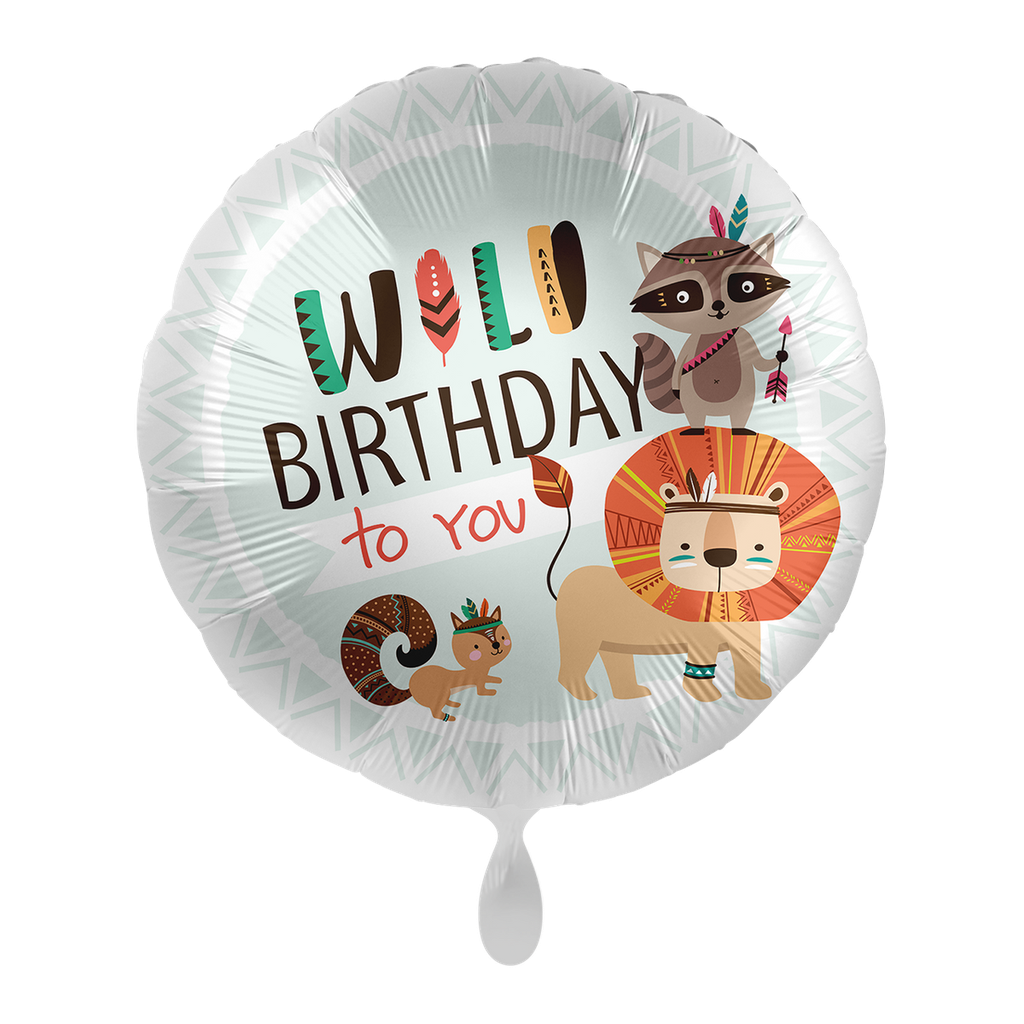 Dschungelparty - Wild Birthday to you Ballon Folienballon 43cm