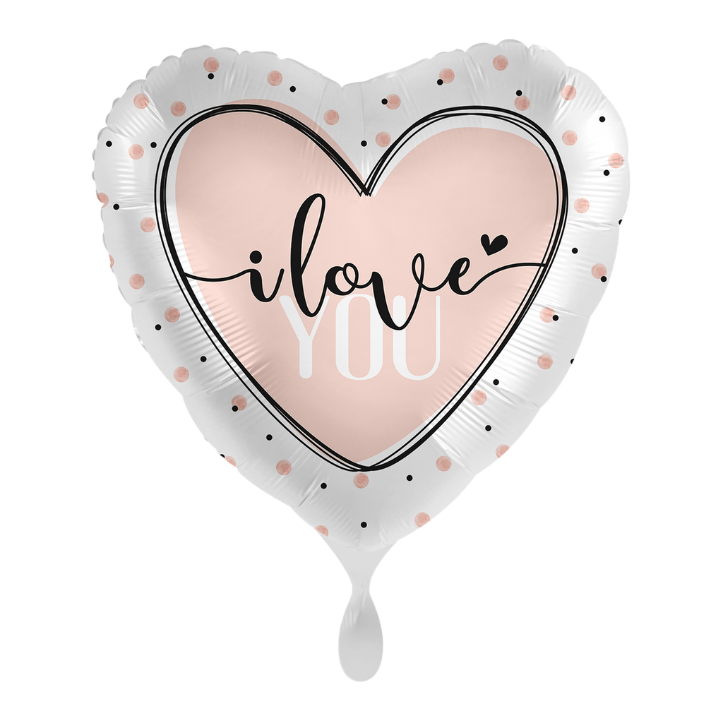 I Love You Herzballon - Favourite Person Ballon Folienballon 43cm