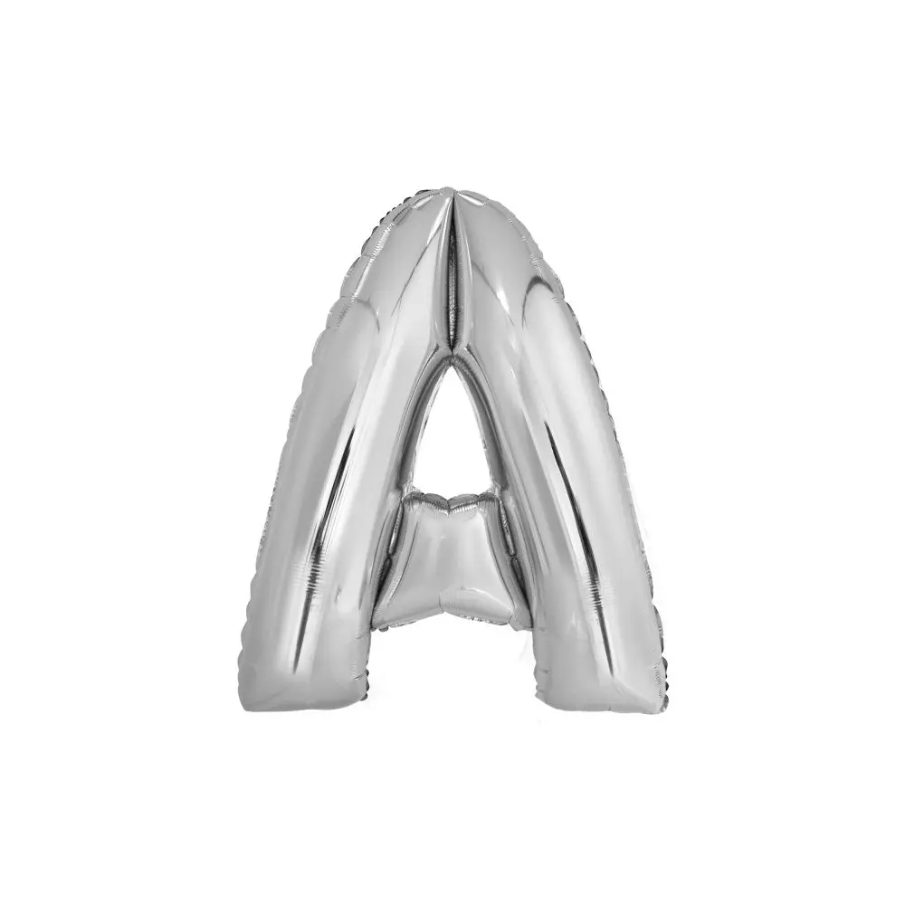 ZBuchstabenballon L - Ballon XXL in Silber - Folienballon 86cm