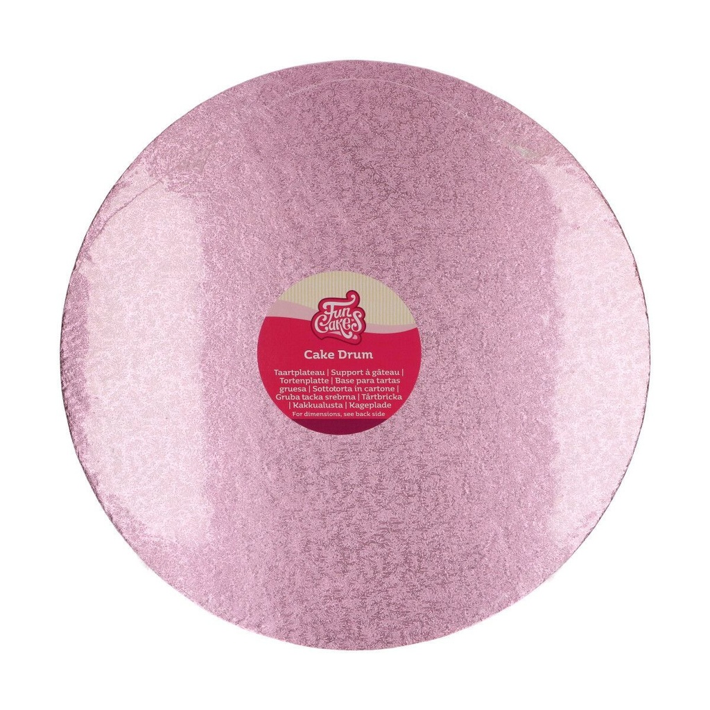 FunCakes Tortenplatte / Cakeboard Rund Ø 35,5cm - Rosa