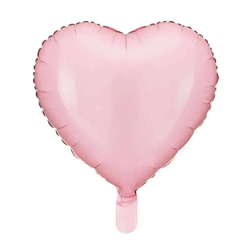 Herz Ballon in Silber Ballon Folienballon 45cm