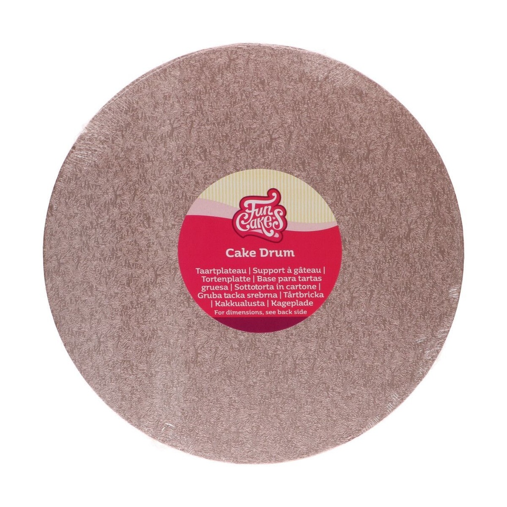 FunCakes Tortenplatte / Cakeboard Rund Ø 25cm - Rosegold