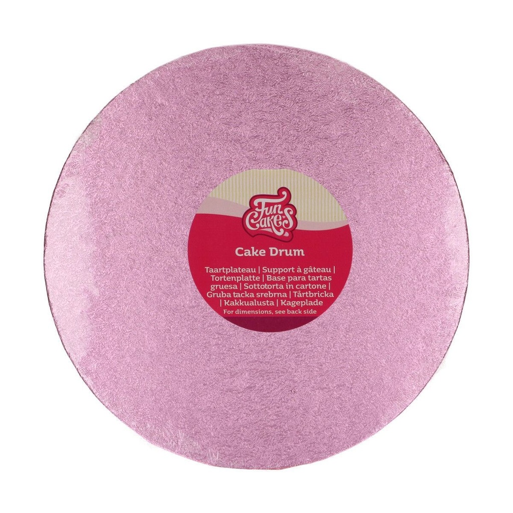 FunCakes Tortenplatte / Cakeboard Rund Ø 25cm - Pink