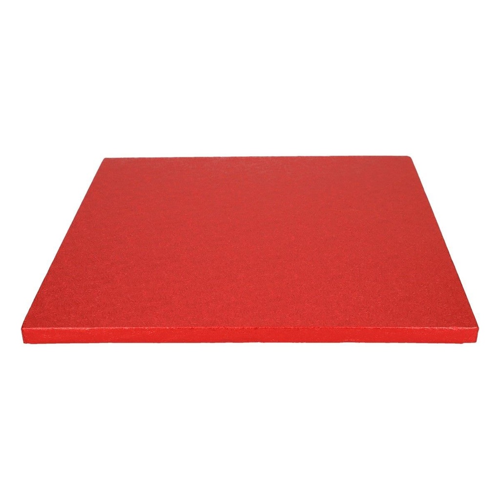 FunCakes Tortenplatte / Cakeboard Quadratisch 30,5 x 30,5 cm - Rot