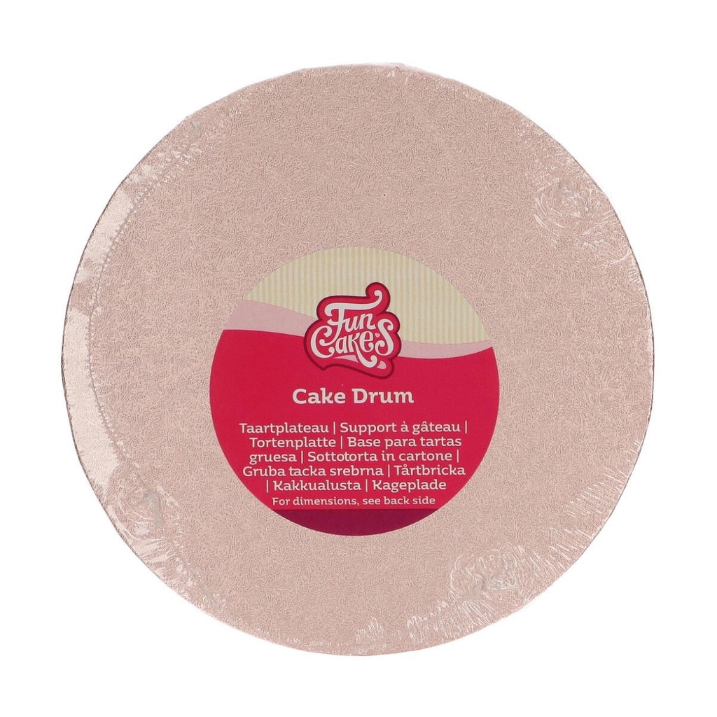 FunCakes Tortenplatte / Cakeboard Rund Ø 20cm - Rose Gold