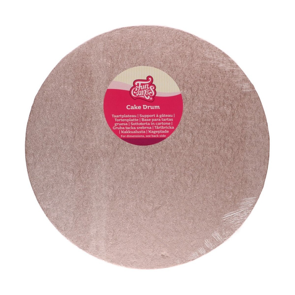 FunCakes Tortenplatte / Cakeboard Rund Ø 30,5cm - Rosegold