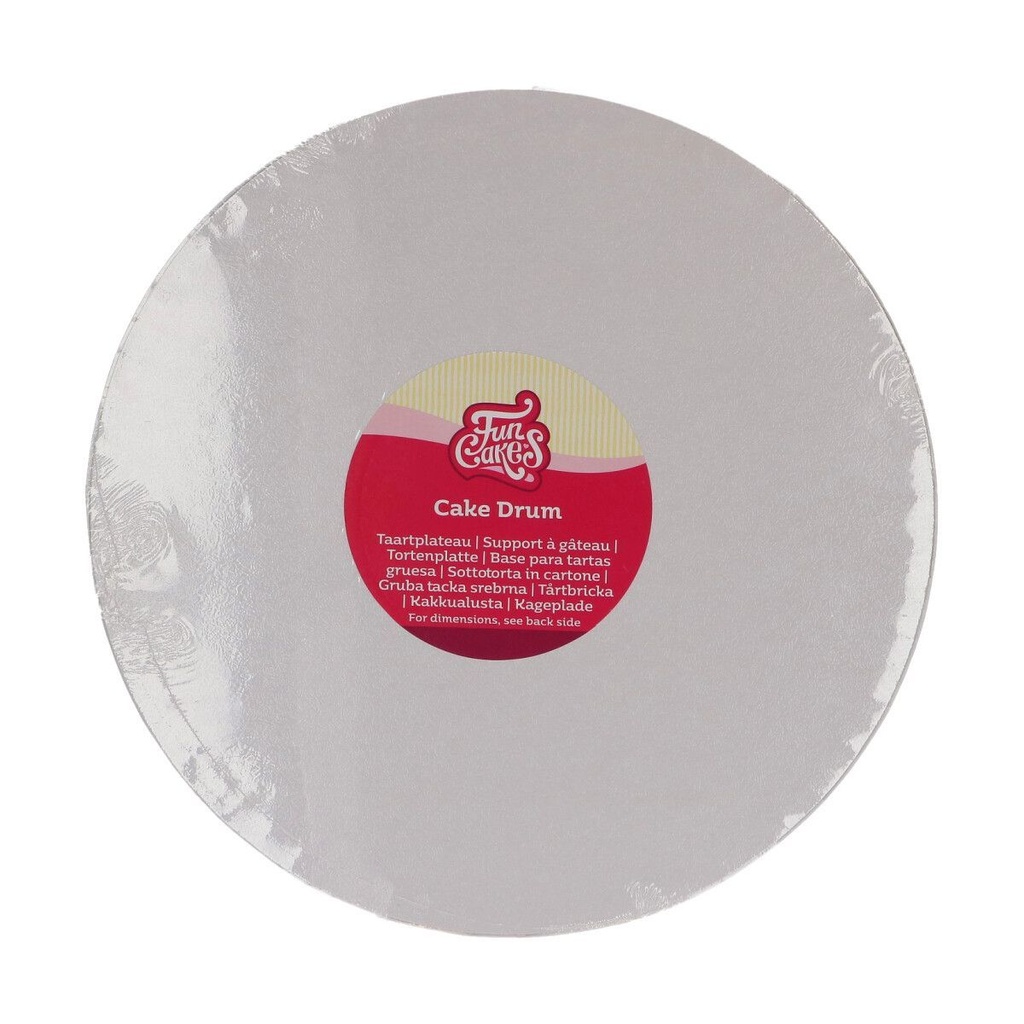 FunCakes Tortenplatte / Cakeboard Rund Ø 27,5cm - Weiss