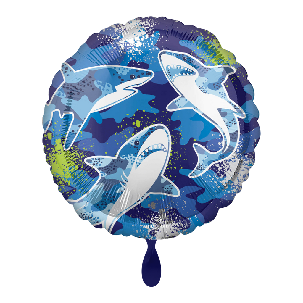 Haifische Hai Ballon - Shark Ballon Folienballon 43cm