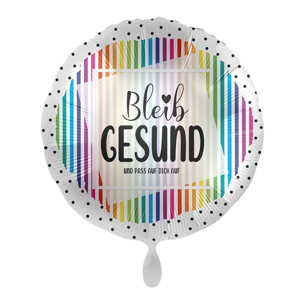 Bleib Gesund Ballon - Stay Healthy Folienballon 43cm