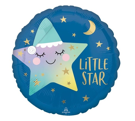 [4166801] Kleiner Baby Stern - Sleepy Little Star Geburt Birthday Ballon Folienballon 43cm
