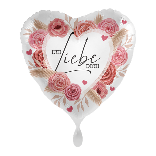 [70069-GER] Ich Liebe Dich Herzballon - Full of Love Ballon Folienballon 43cm