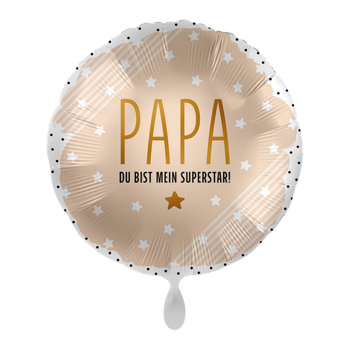 [70103K] Papa mein Superstar - Vatertag Ballon Folienballon 43cm