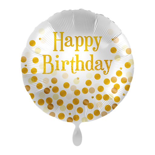 [70290K] Goldene Geburtstagsfeier - Golden Birthday Party Folienballon 43cm