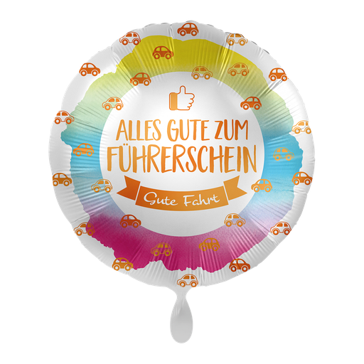[70901K] Alles Gute zum Führerschein - Ready to Race Ballon Folienballon 43cm