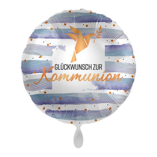 [70588K] Glückwunsch zur Kommunion - Holy Communion Dove Ballon Folienballon 43cm
