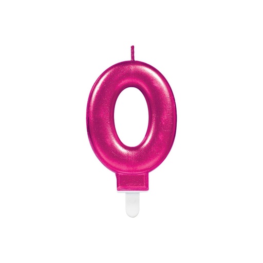 [9901782] Zahl 0 Zahlenkerze - Celebrations Pink Happy Birthday Kerze Kuchenkerze