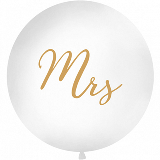 [OLBON11D-008-019] Mrs - Gold - Riesenballon - Ballon Folienballon Ø 100cm