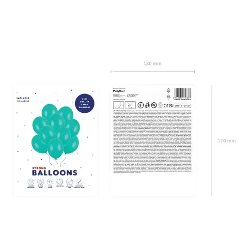 [SB12P-083A-10] 10 Luftballons - Ø 30cm - Pastell - Ultramarine (Kopie)