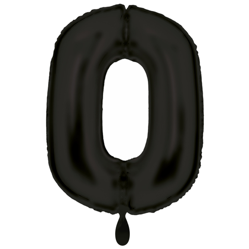 [9917304] Zahlenballon 0 - Ballon XXL in Schwarz - Folienballon 86cm