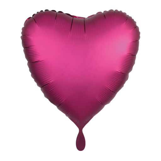 [3682801] Herz Ballon in Satin Pink - Heart Folienballon 43cm 