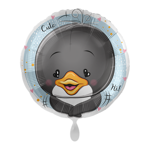 [0508K] Entzückender Pinguin Ballon - Adorable Penguin Folienballon 43cm
