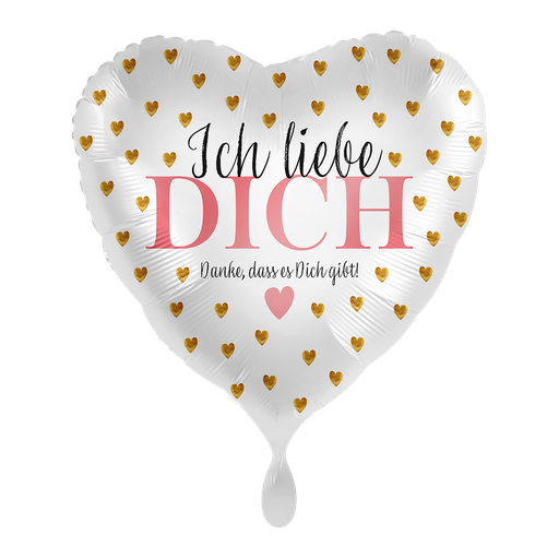 [70056K] Ich Liebe Dich Herzballon - I Love You Ballon Folienballon 43cm