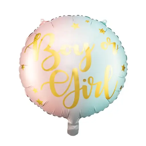 [FB83] Boy or Girl - Gender Reveal Ballon Folienballon 43cm