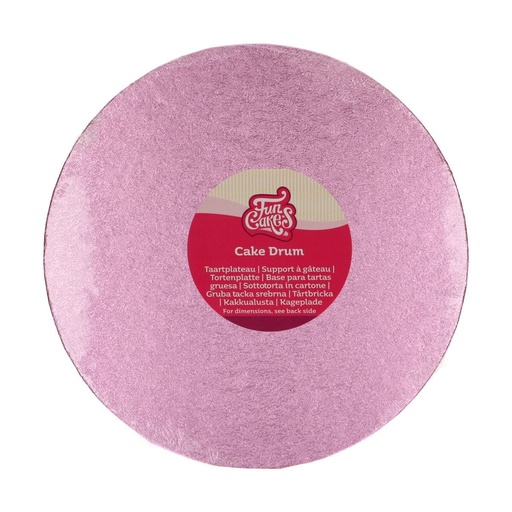 [F80880] FunCakes Tortenplatte / Cakeboard Rund Ø 25cm - Pink