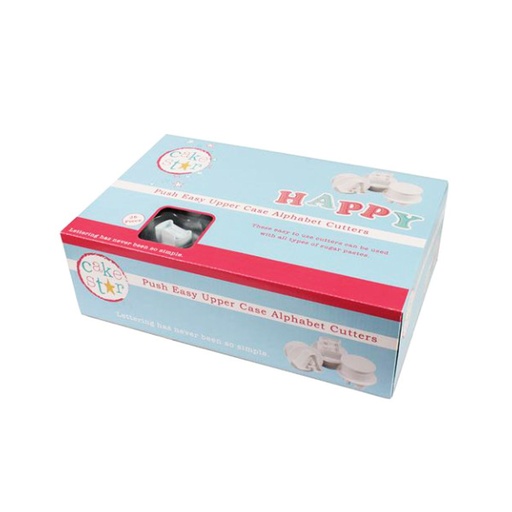 [84794] Cake Star Push Easy Cutters Stempelausstecher - Großbuchstaben - Alphabet-Set 26-teilig