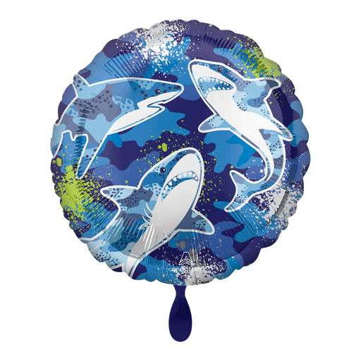[4301875] Haifische Hai Ballon - Shark Ballon Folienballon 43cm