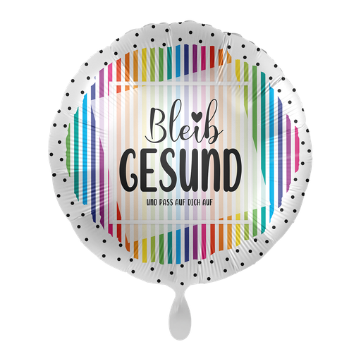 [70853K] Bleib Gesund Ballon - Stay Healthy Folienballon 43cm